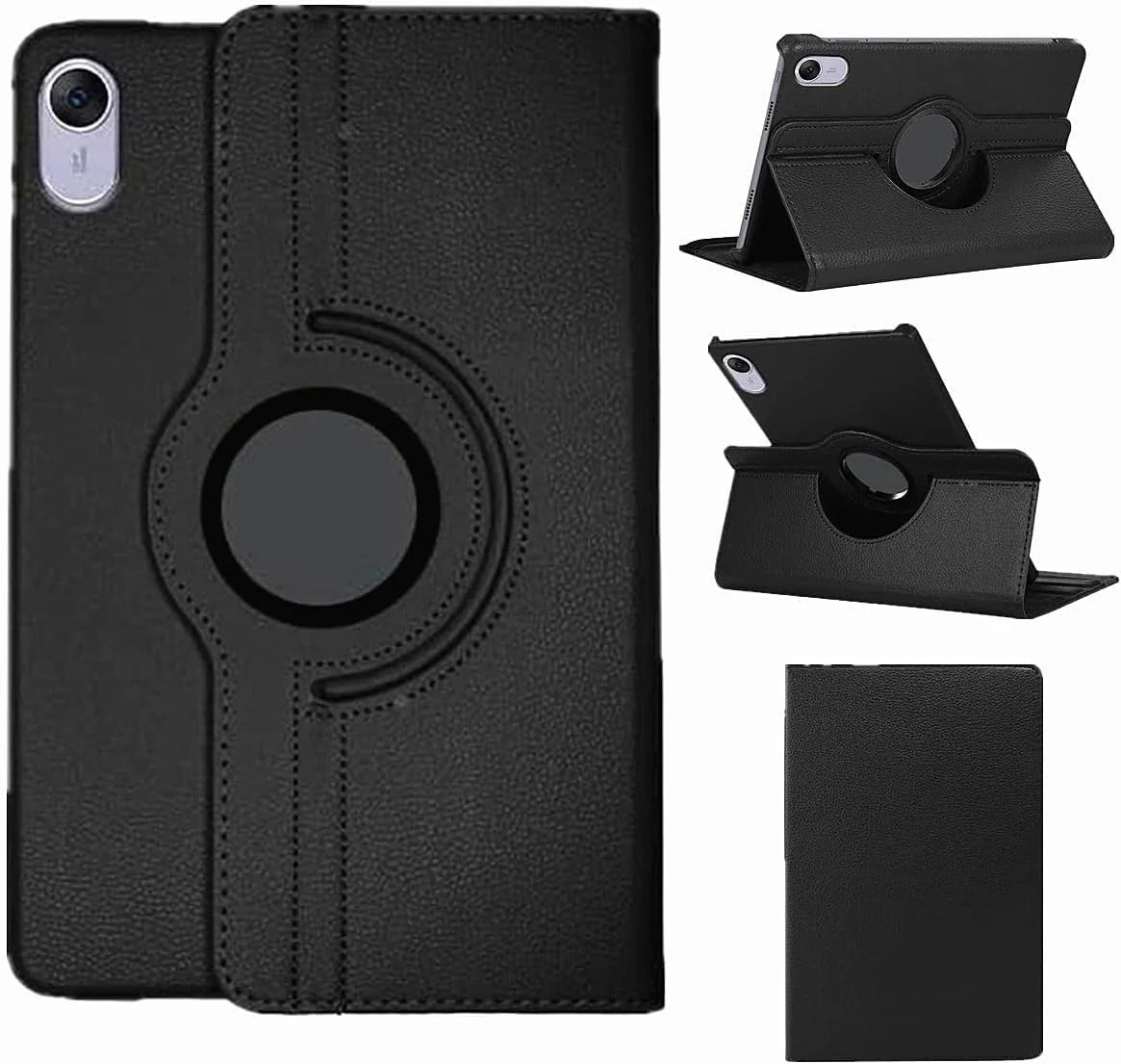 DL3 Mobilak Protective Cover for Huawei MatePad 11.5 - inch Released 2023, 360° Rotatable Smart Stand, Leather Folio Flip Cover with Multi-Angle Viewing, Auto Wake Sleep - Black