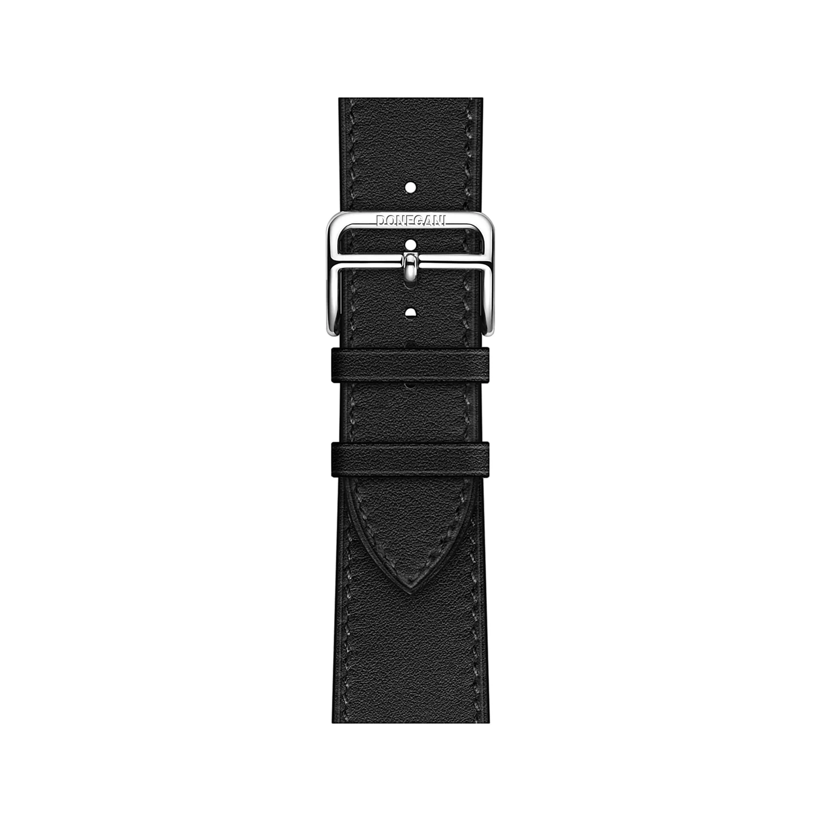 DL3 Mobilak Compatible with Apple Watch Band 49mm 46mm 45mm 44mm 42mm Leather Band Replacement Strap, Soft Leather Bracelet for iWatch Series 11 10 9 8 7 6 5 4 SE SE2 Ultra 3 2 1 - B.Black