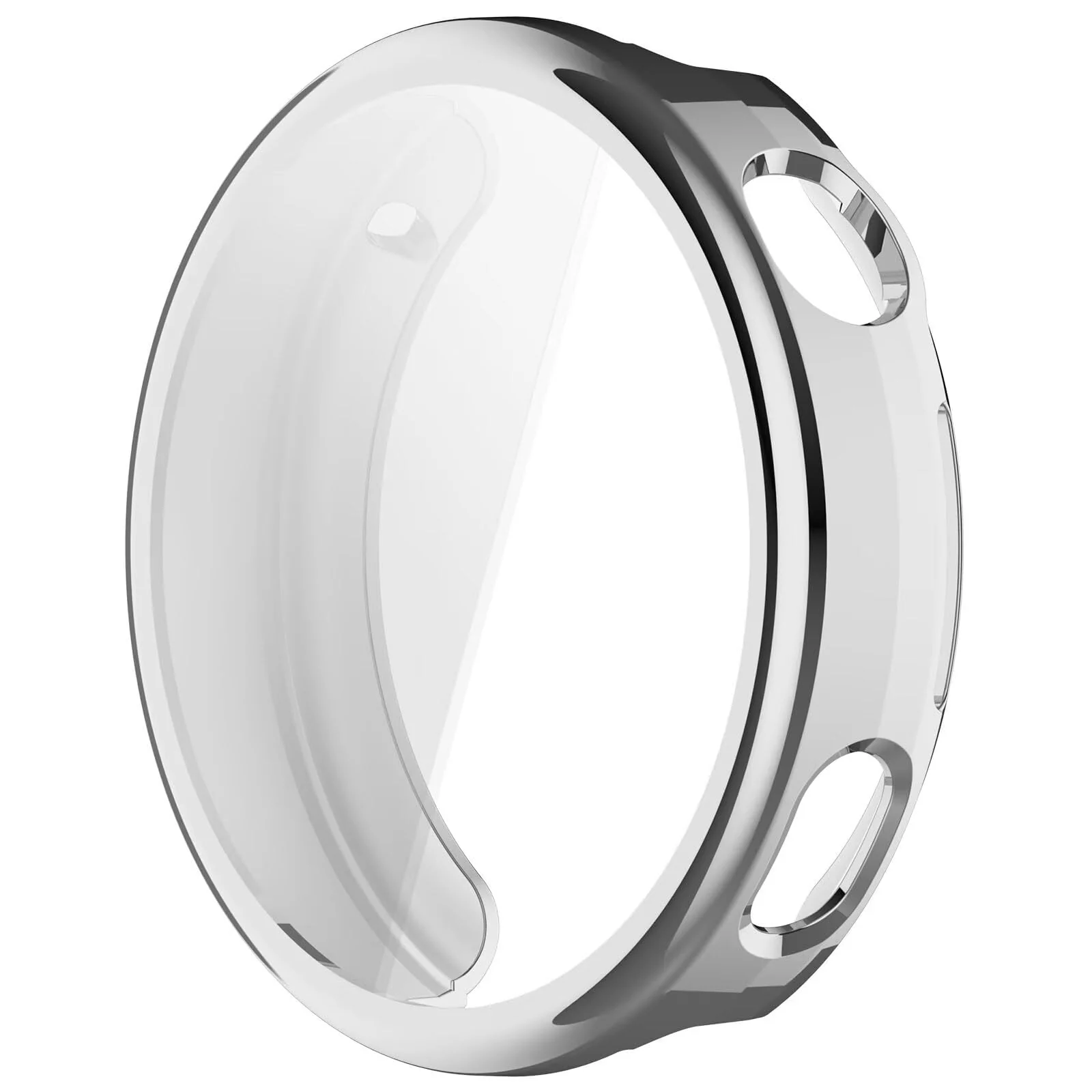 DL3 Mobilak Case for Huawei Watch GT6 41mm 2025, Case with Screen Protector, HD Protection Cover, Soft Silicone Screen Protector Cover for Huawei Watch GT 6 41mm 2025 - Silver