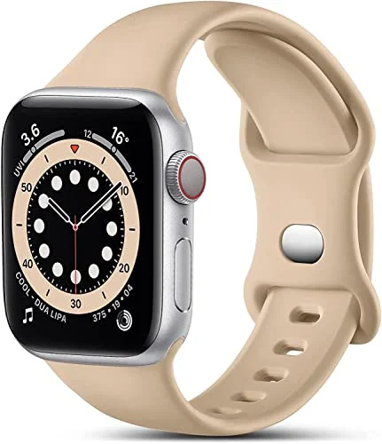 38MM/40MM/41MM — DL3 Mobilak Bands Compatible with Apple Watch Ultra 49mm 45mm 44mm 42mm 41mm 40mm 38mm, Replacement Soft Silicone Strap for iWatch Ultra/Ultra 2 Series 9/8/7/6/5/4/3/2/1 (38MM/40MM/41MM)