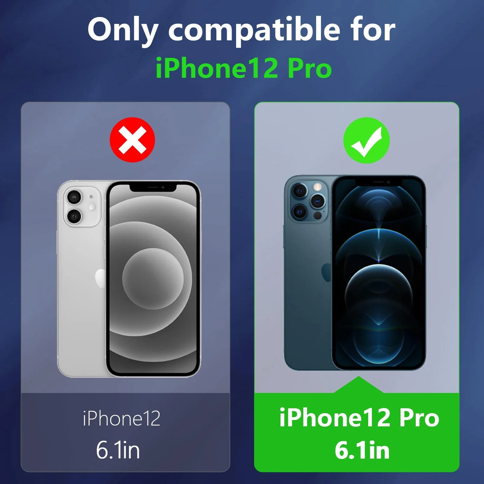 DL3 Mobilak Clear TPU Case for iPhone 12 pro, Camera protection, Shock-absorbing protection, Raised edges around the screen and camera - Clear