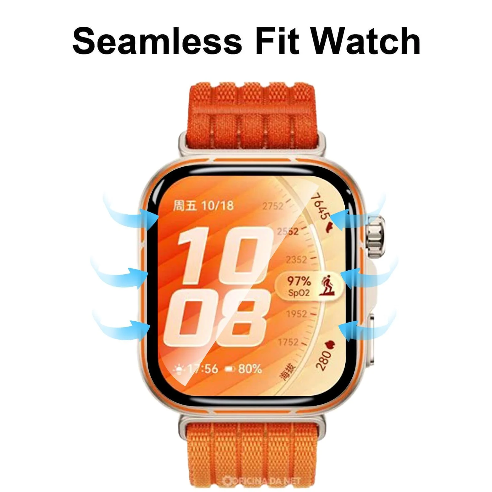 DL3 MOBILAK 3D Curved Soft Watch Screen Film for Huawei Watch Fit 5 Pro, Clear