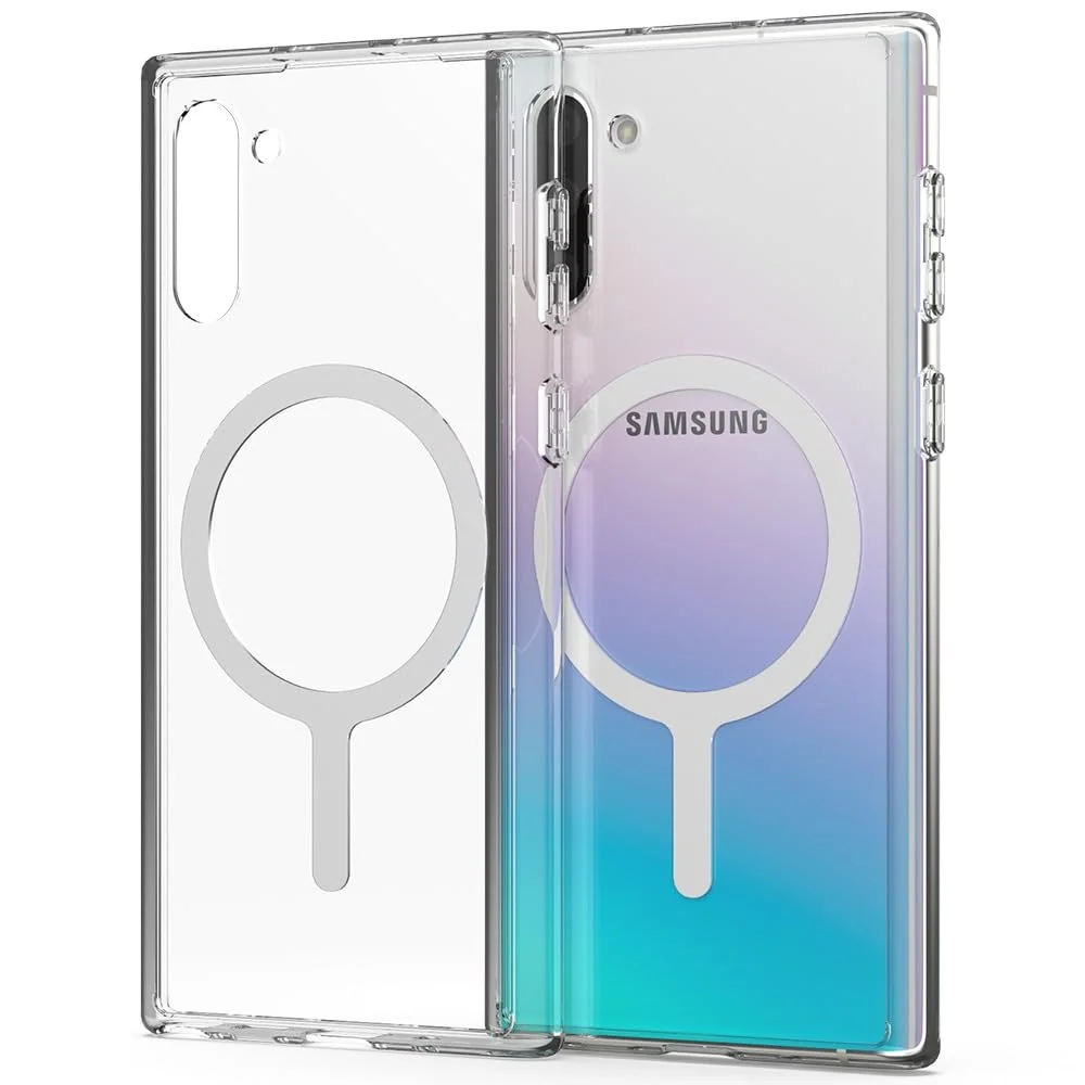 DL3 Mobilak for Samsung Galaxy Note 10+ Plus Case [Compatible with MagSafe] [Strong Magnet] [Non-Yellowing] Magnetic Slim Thin Bumper Phone Cover, Lightweight, and Durable - Clear
