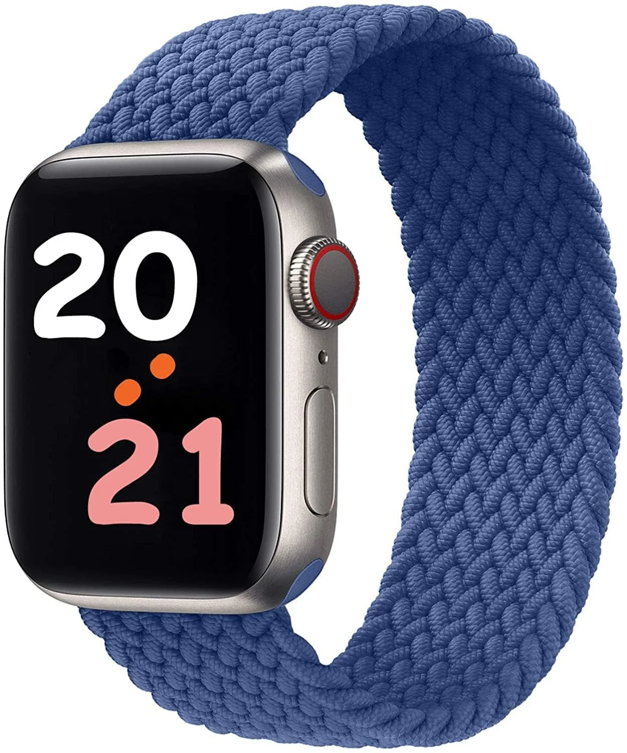 Small — DL3 Mobilak Braided Solo Loop Band For Apple Watch Band 49mm 45mm 44mm 42mm, Replacement Wristband Nylon Strap for iWatch Series SE 9/8/7/6/5/4/3/2/1/Ultra/Ultra 2 (Blue, Small), unisex-adult