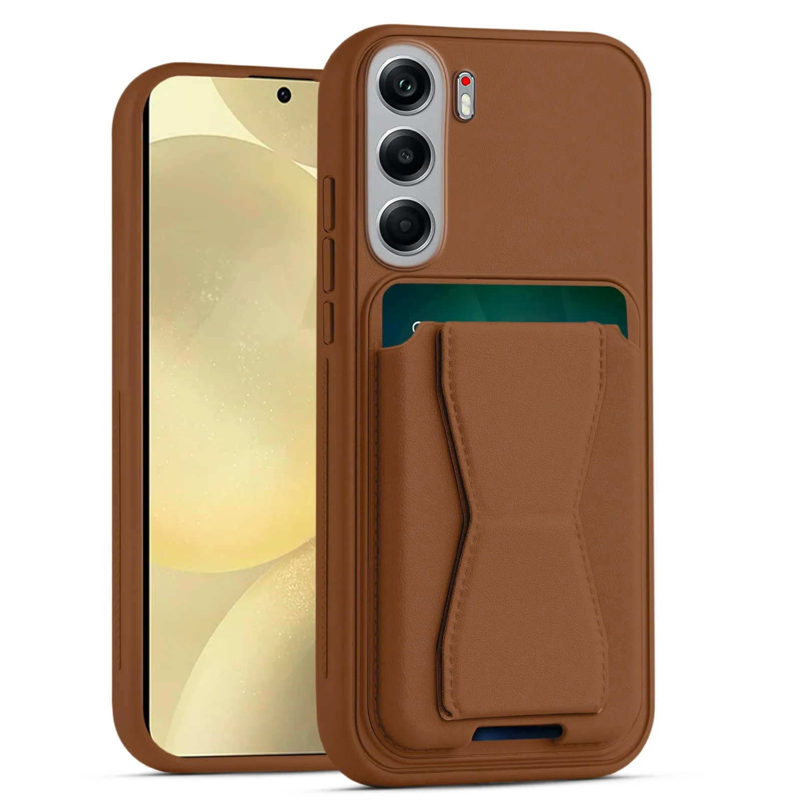 Dl3 Mobilak Leather Wallet Case Compatible with Tecno Camon 40, Leather Back Cover With TPU Frame, Shockproof Protective Phone Case with Card Holder Stand (Black)