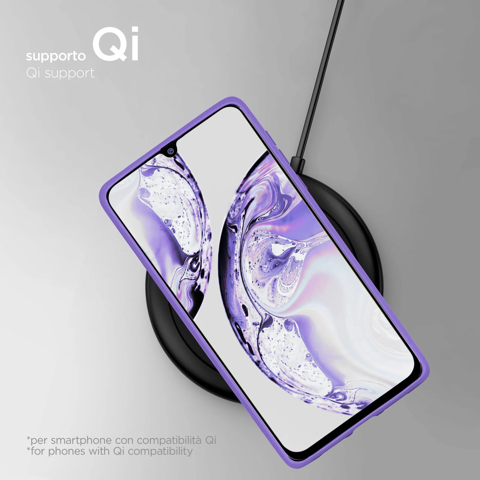DL3 Mobilak Silicone Protective Case for Samsung Galaxy M31, Shock-absorbing protection, Scratch-resistant surface, Soft microfiber lining - Light Purple
