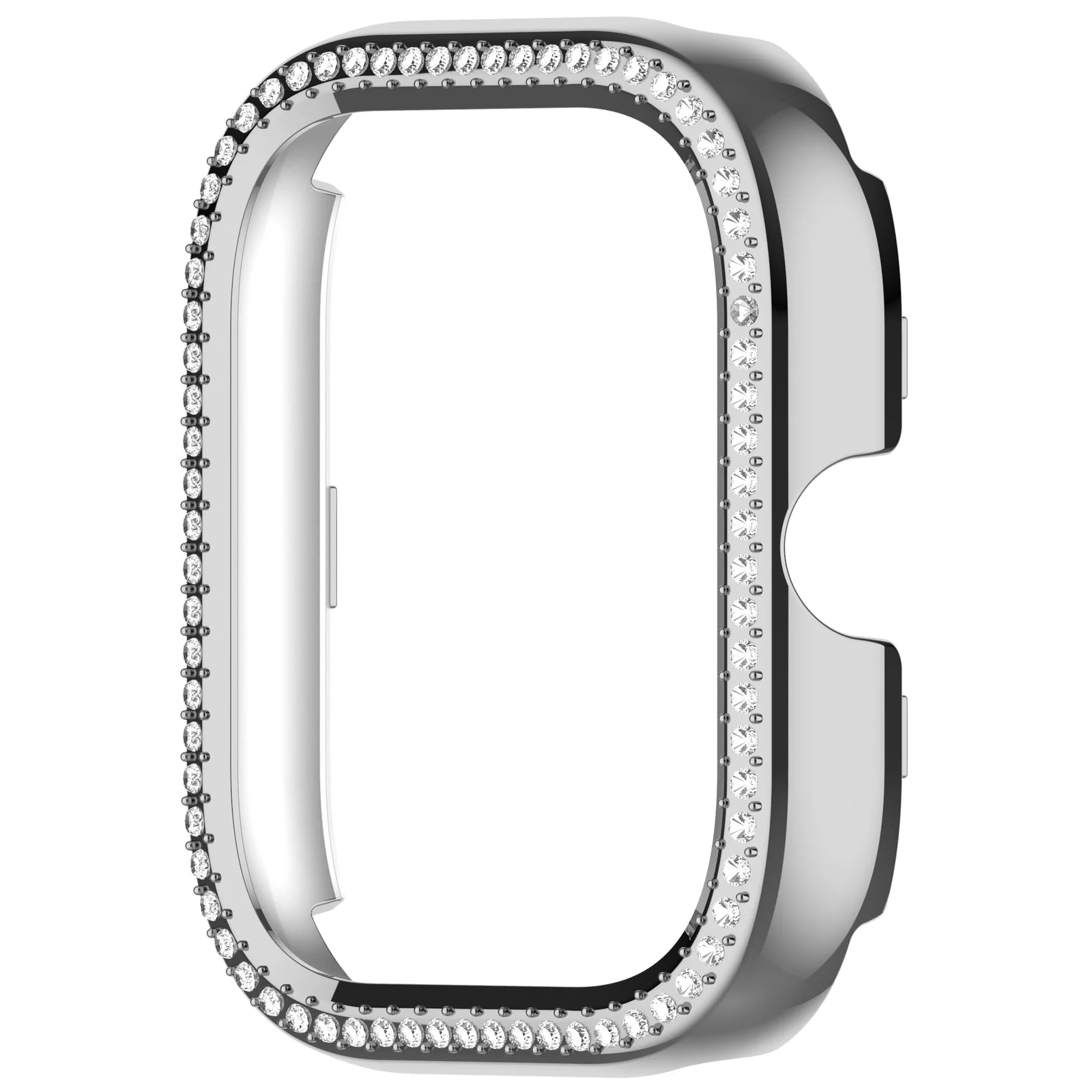 DL3 MOBILAK Bling Hard PC Watch Bumper Case for Xiaomi Redmi Watch 4 and Redmi Watch 5 - Silver
