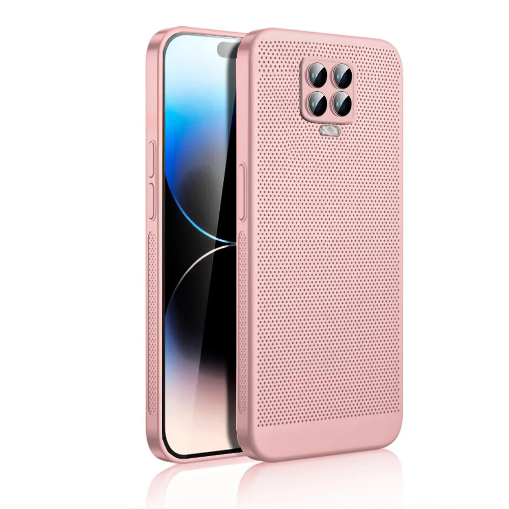 Xiaomi Redmi Note 9S / 9 Pro Max Heat Dissipation Case with Built-in Camera Lens Protector — DL3 Mobilak PC Protective Case for Xiaomi Redmi Note 9S / 9 Pro Max, Supports wireless charging, Camera protection, Shock-absorbing protection