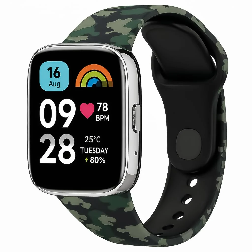 Xiaomi Redmi Watch 3 Active / Redmi Watch 3 Lite — DL3 Mobilak Strap Silicone Compatible With Xiaomi Redmi Watch 3 Active/Redmi Watch 3 Lite, Sport Silicone Watch Band Wrist Strap, Bracelet Wristband Wrist Strap