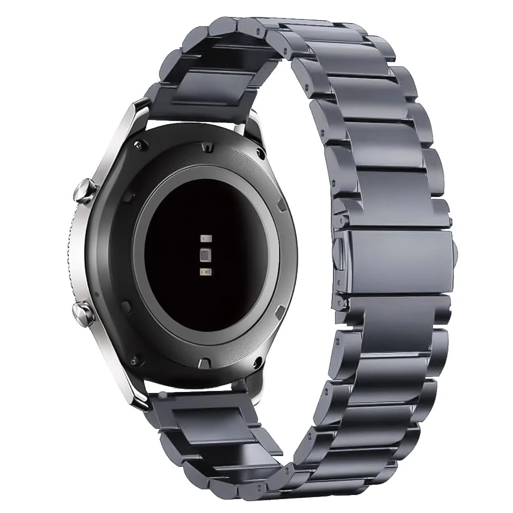 DL3 Mobilak Strap Metal 22MM Bands For Samsung galaxy watch3 45mm /galaxy 46mm/Gear S3/Huawei watch GT3 46MM/GT2E/GT2 Pro/GT GT2 46MM/Magic Watch2 46mm/Amazfit GTR 2/2e/3/3pro/4 - Grey