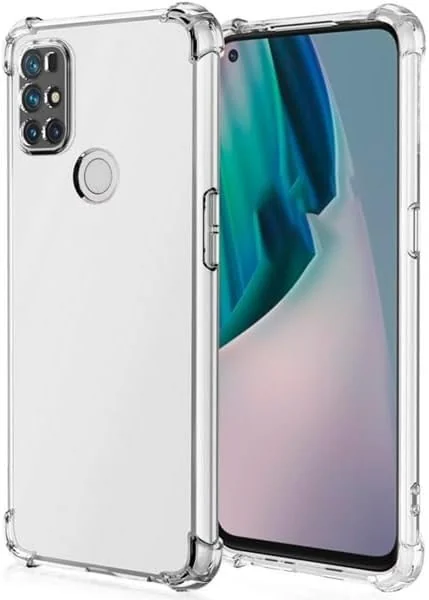 DL3 Mobilak Case Compatible with Oneplus Nord N10 5G, Cover Silicone TPU Gorilla Anti-shock Protector Camera Shockproof Corners - Clear
