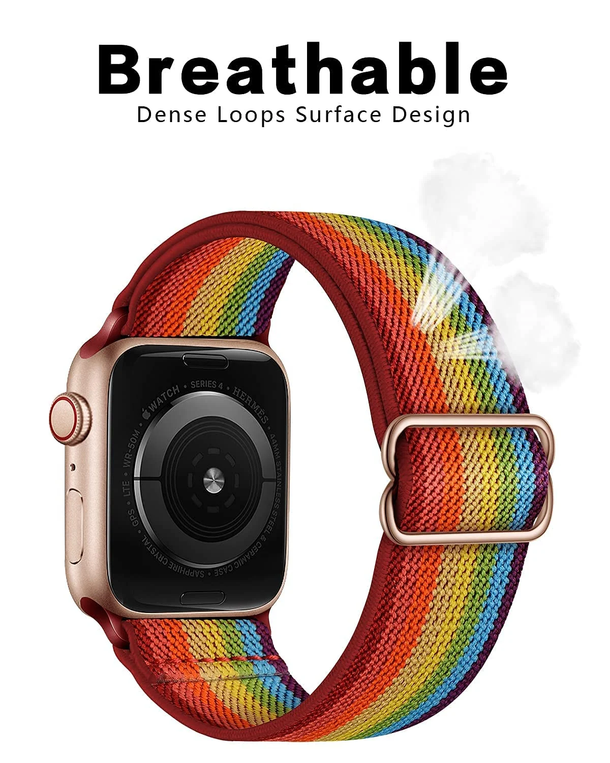 DL3 Mobilak Nylon Solo Loop Stretchy Straps For Apple Watch Band 49mm 45mm 44mm 42mm 41mm 40mm 38mm, Elastic Wristbands for Series 8 Ultra 7 6 5 4 3 2 1 Se (Multi Color, 38MM/40MM/41MM), unisex-adult - Black