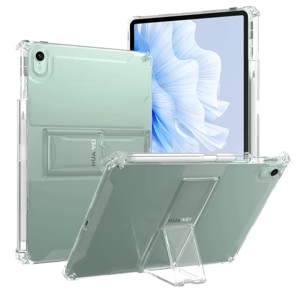 "DL3 Mobilak Transparent Case for Huawei Matepad 10.4 Inch tablet 2022/2020, Honor Pad V6/V7 10.4"" Case Shockproof, Slim Lightweight Anti-Yellowing Bumper, Kickstand Cover, with Pencil Holder - Clear"