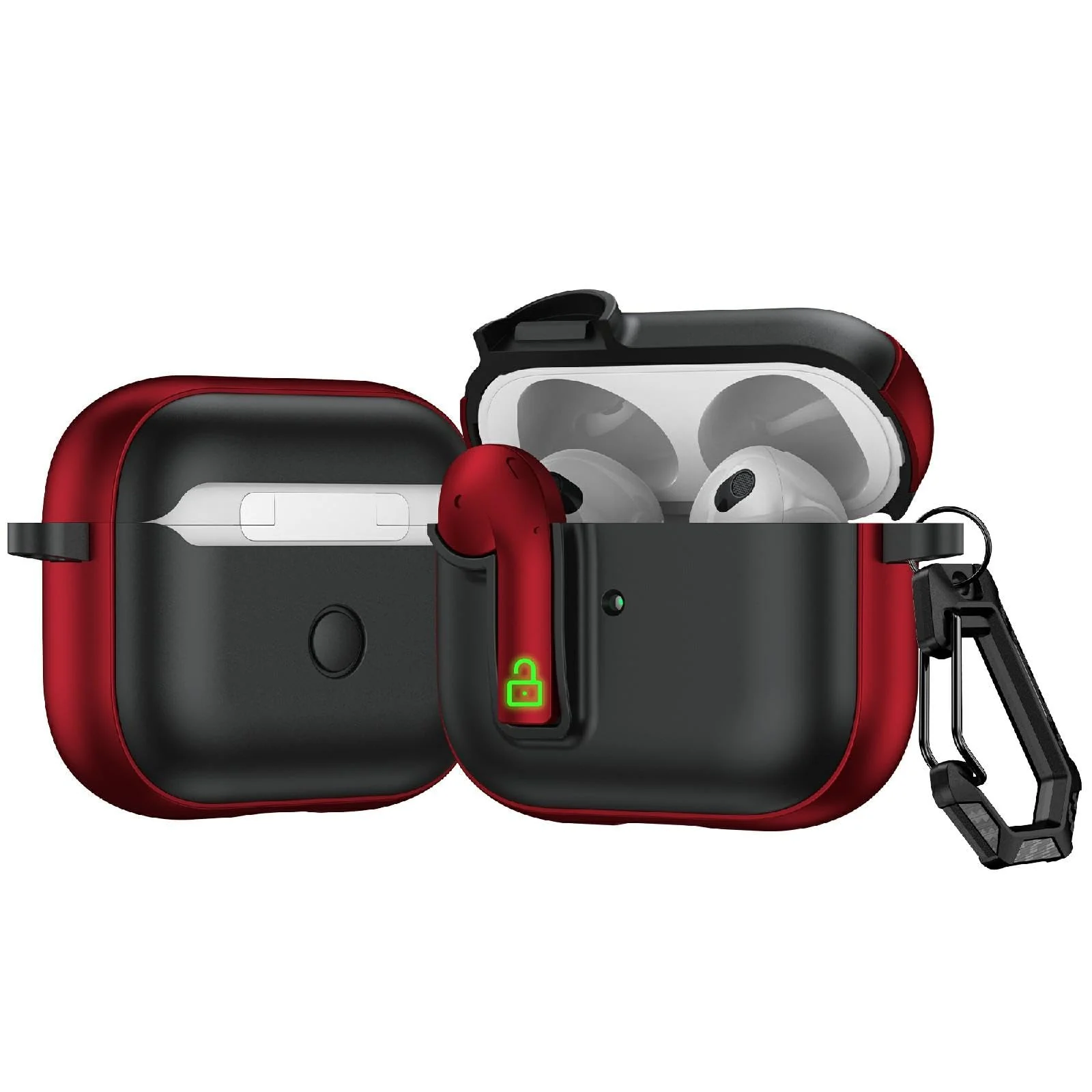 DL3 Mobilak Compatible with AirPods 3 Case with Lock, Cute AirPods 3rd Generation Case Cover, Shockproof Protective Cover for AirPod 3rd 2021 with Keychain