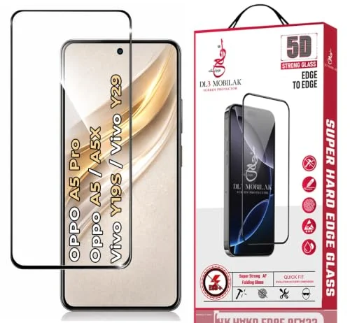 DL3 Mobilak for vivo Y21D / vivo Y31 5G 2025 Tempered Glass Screen Protector, 9H Hardness Anti-Scratch Tempered Glass flim, Case Friendly, Anti-Scratch - Clear