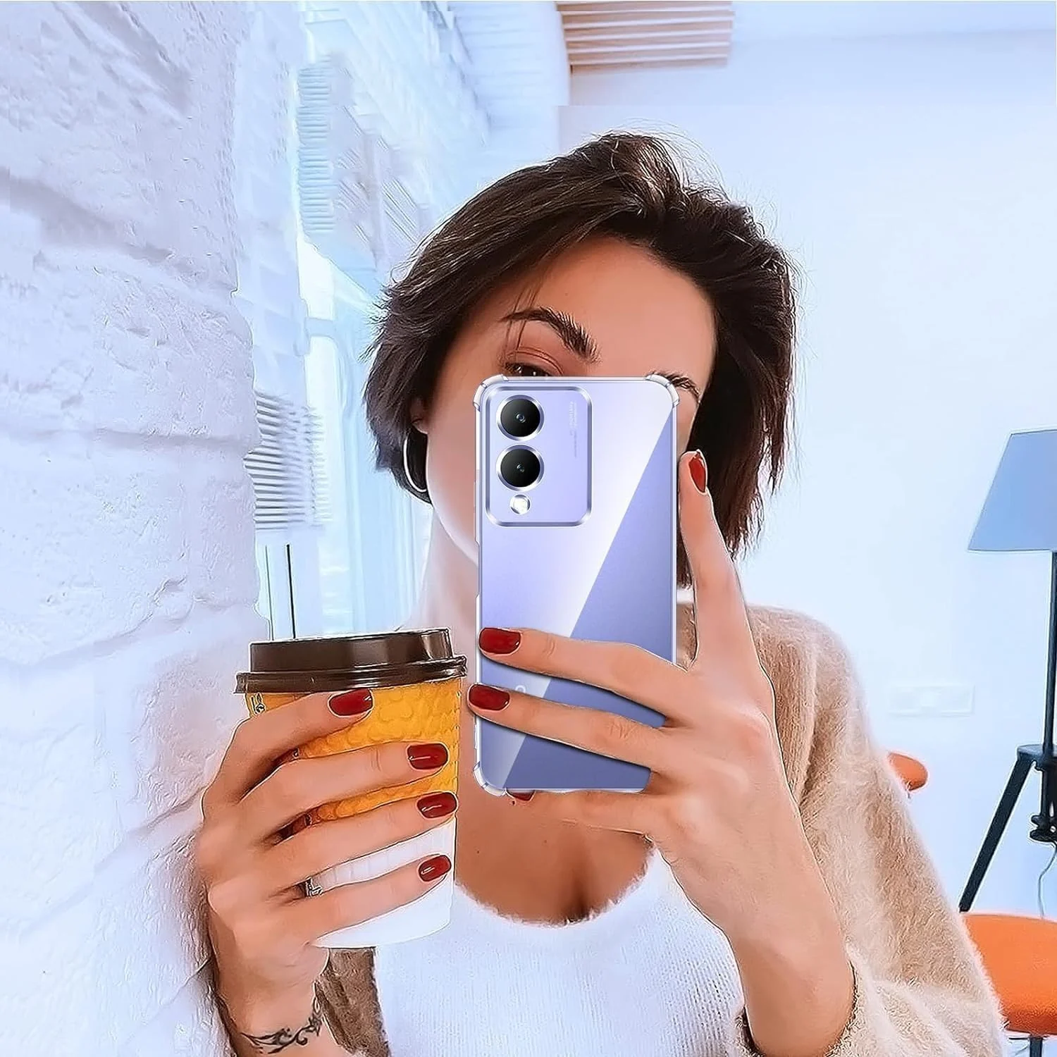 DL3 Mobilak Clear TPU Case for vivo Y17s, Camera protection, Shock-absorbing protection, Scratch-resistant surface - Clear