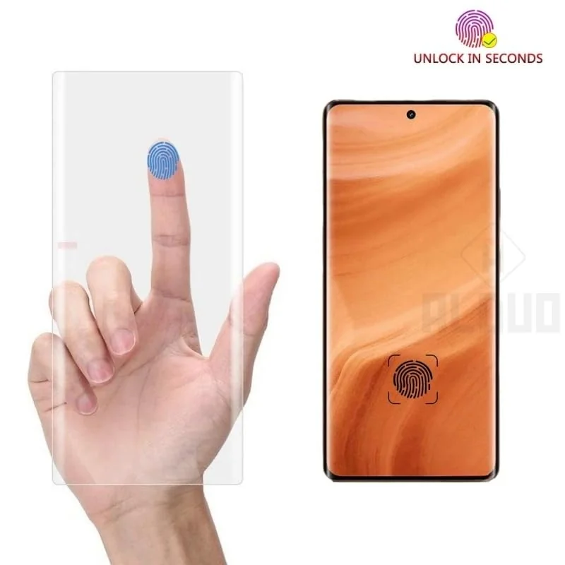 DL3 Mobilak Full Glass Screen Protector For realme GT5 Pro Tempered Glass Full Glue Cover Screen Protector For Fingerprint Unlock Screen Glass Film - Clear
