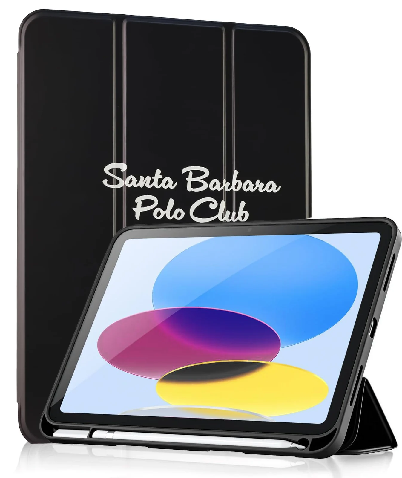 DL3 Mobilak iPad (A16) 11th Generation 11 Inch 2025/10th Generation 10.9 Inch 2022 with Pencil Holder, iPad 10 Flexible TPU Back Shell Smart Trifold Stand Protective Cover Auto Wake/Sleep