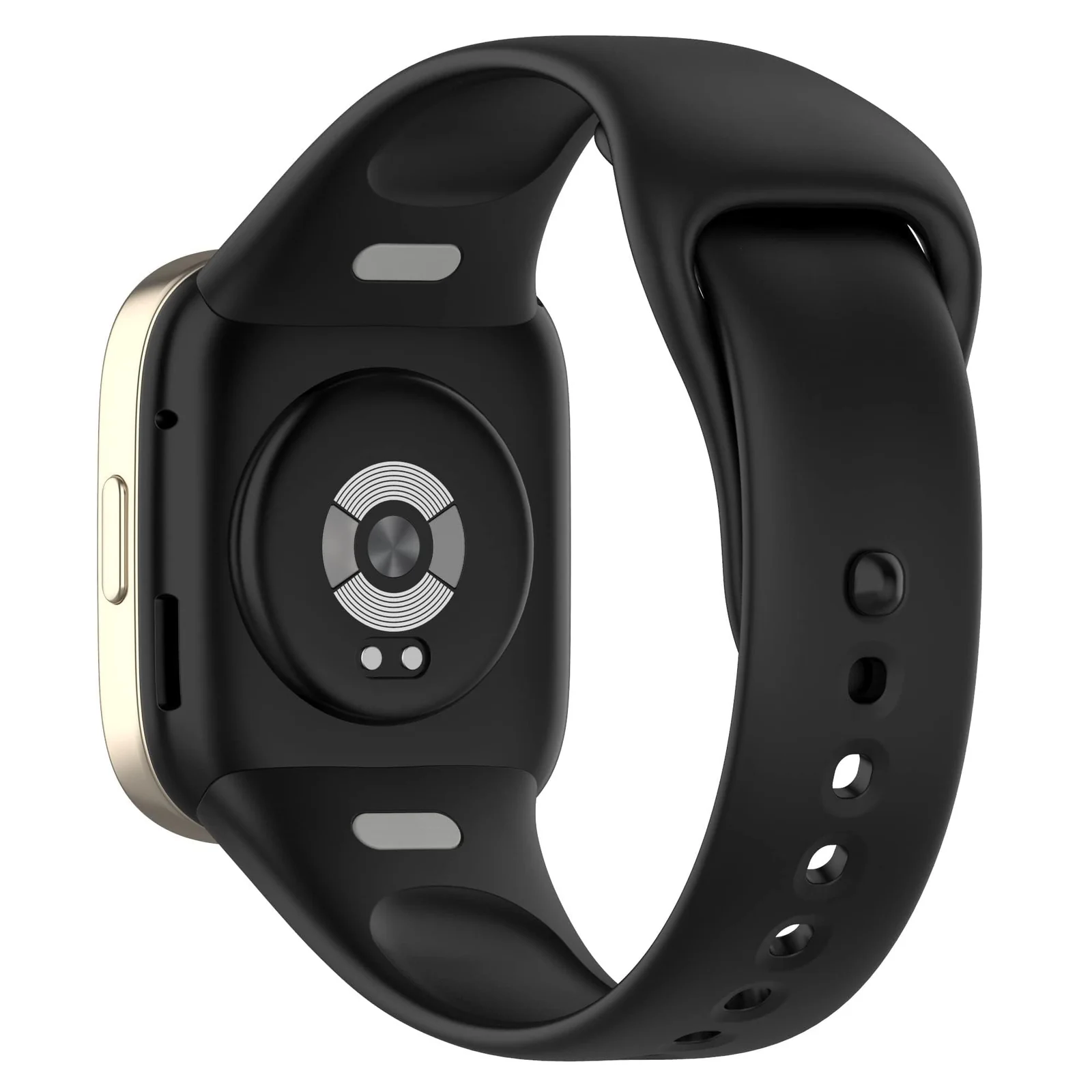 DL3 Mobilak Strap Watch Silicone Compatible With Xiaomi Redmi Watch 3, Sport Silicone Watch Band Wrist Strap, Bracelet Wristband Wrist Strap for Redmi Watch3 - Black