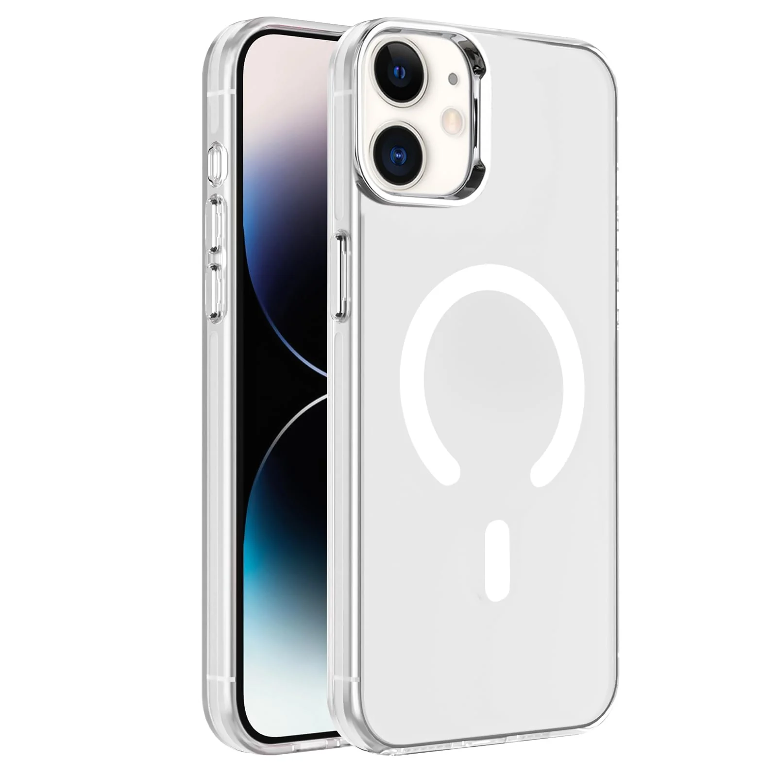 DL3 Mobilak Case for iPhone 11 Crystal Clear [Not Compatible with MagSafe] Soft TPU Gel Case Flexible Silicone Anti-Scratch Transparent TPU Cover - White