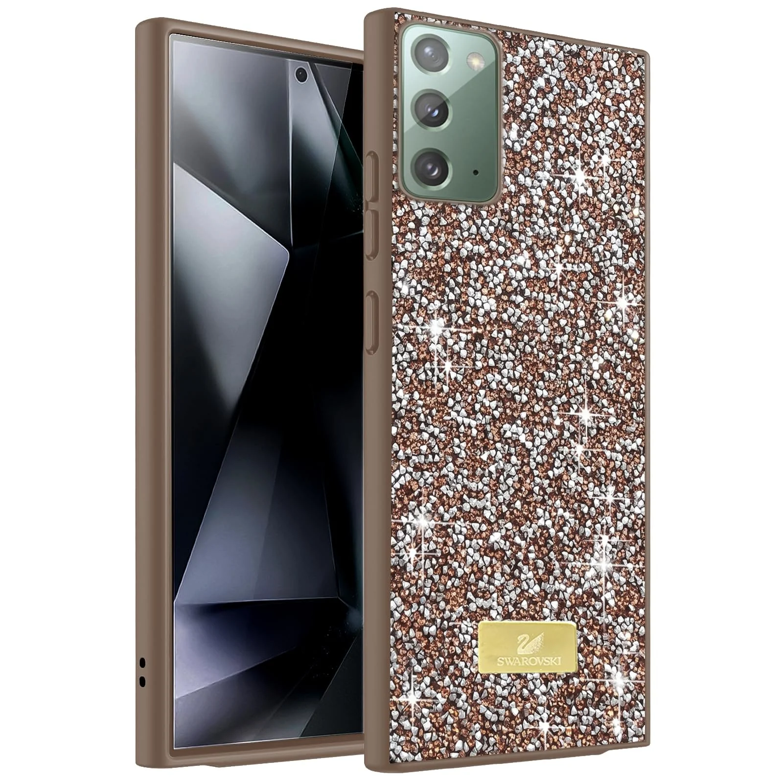 Case For Samsung Galaxy Note 20 5G Case Glitter, Sparkle Diamond Crystal Bling Case with Bling, Ultra Thin Lightweight Full Body Shockproof Anti-Scratch Protective Cover - Black