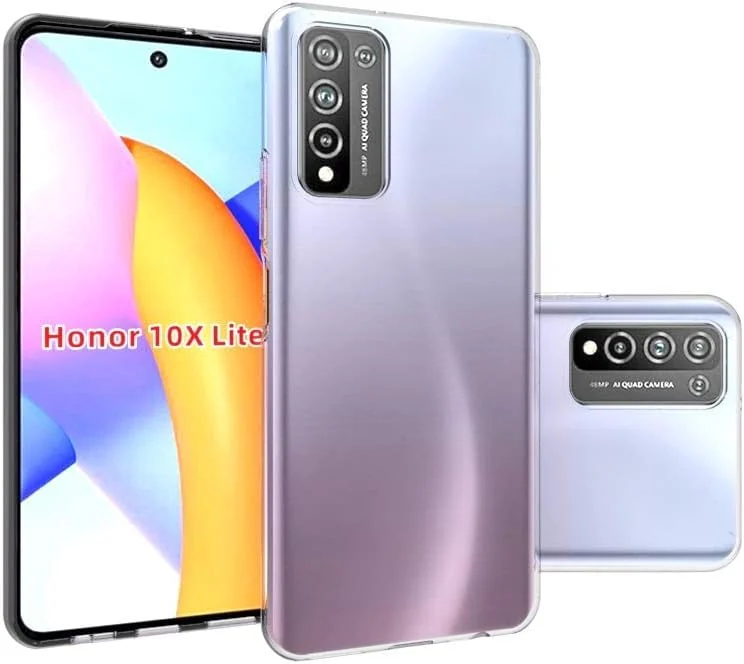 DL3 Mobilak Case Compatible with Honor 10X Lite Case Crystal Soft TPU Gel Case Flexible Silicone Anti-Scratch Camera Protection TPU Cover - Clear