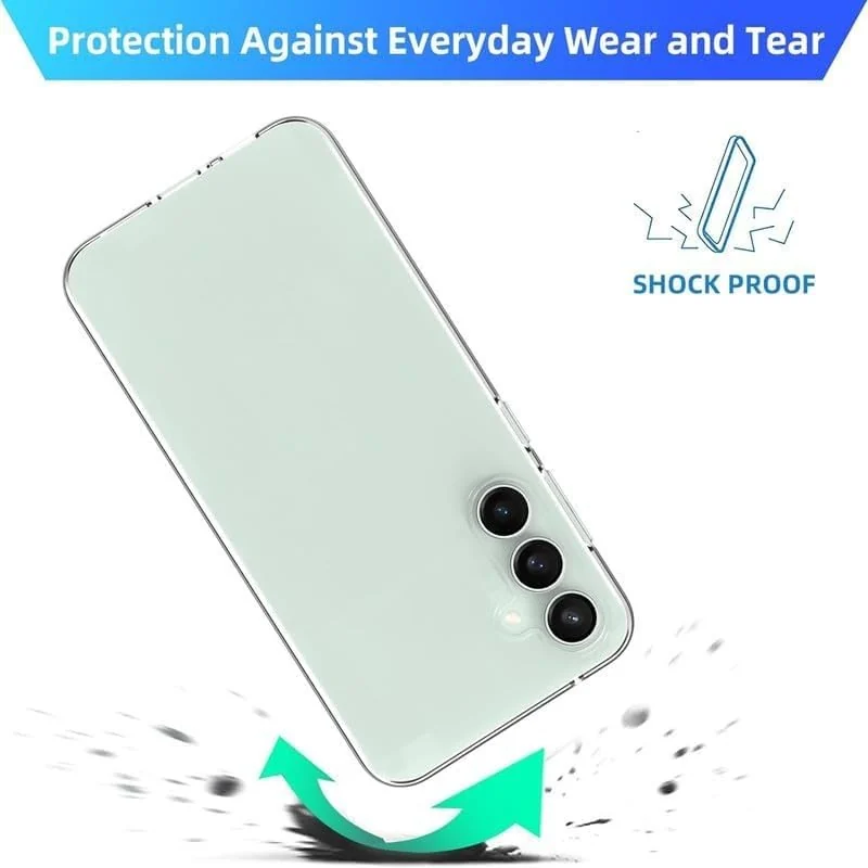 DL3 Mobilak Case Compatible with Samsung Galaxy A17 / A26 5G, Case Crystal Soft TPU Gel Case Flexible Silicone Anti-Scratch Camera Protection TPU Cover - Clear