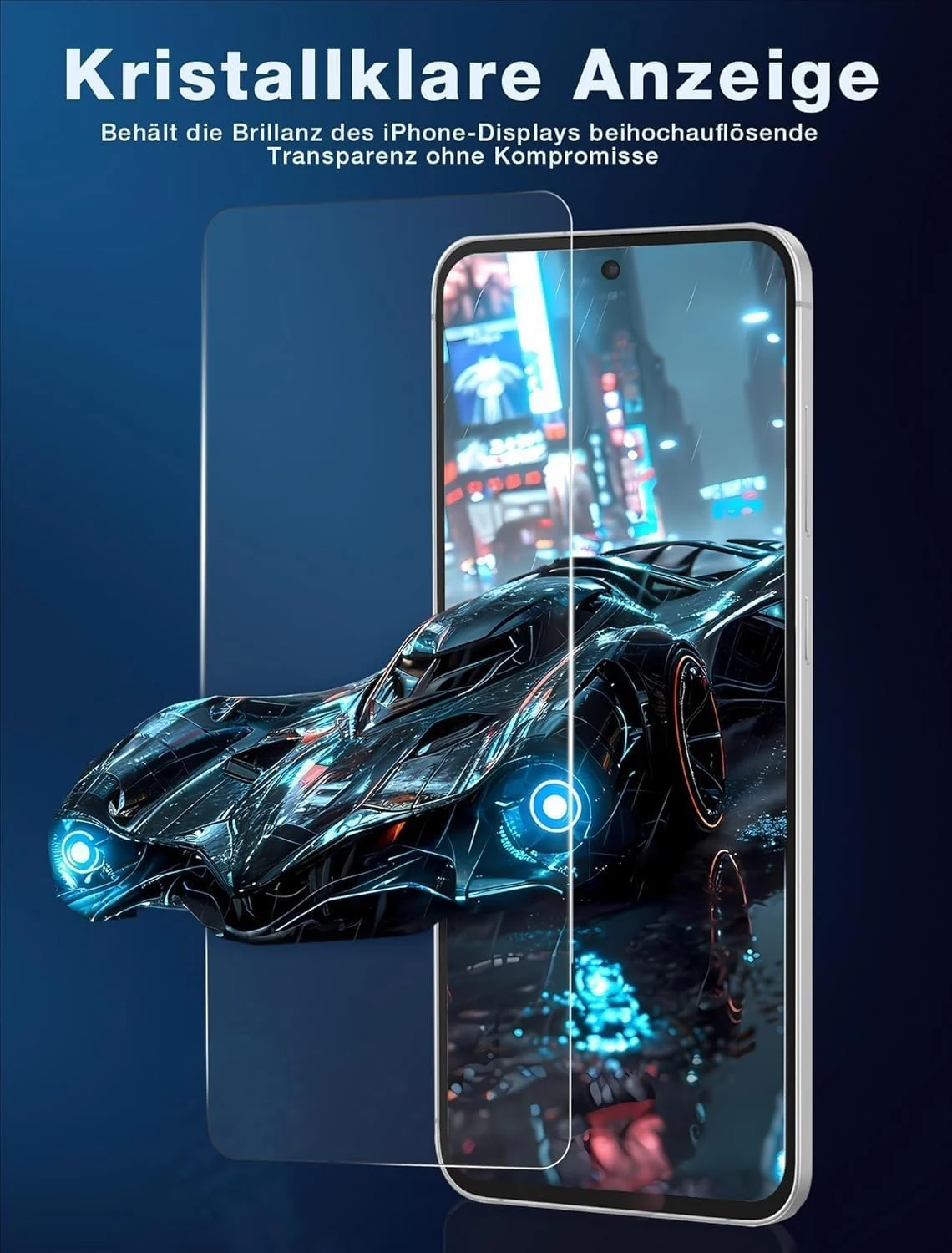 DL3 Mobilak for Samsung Galaxy A54 Tempered Glass Screen Protector, 9H Hardness Anti-Scratch Tempered Glass flim, Case Friendly, Anti-Scratch - Clear