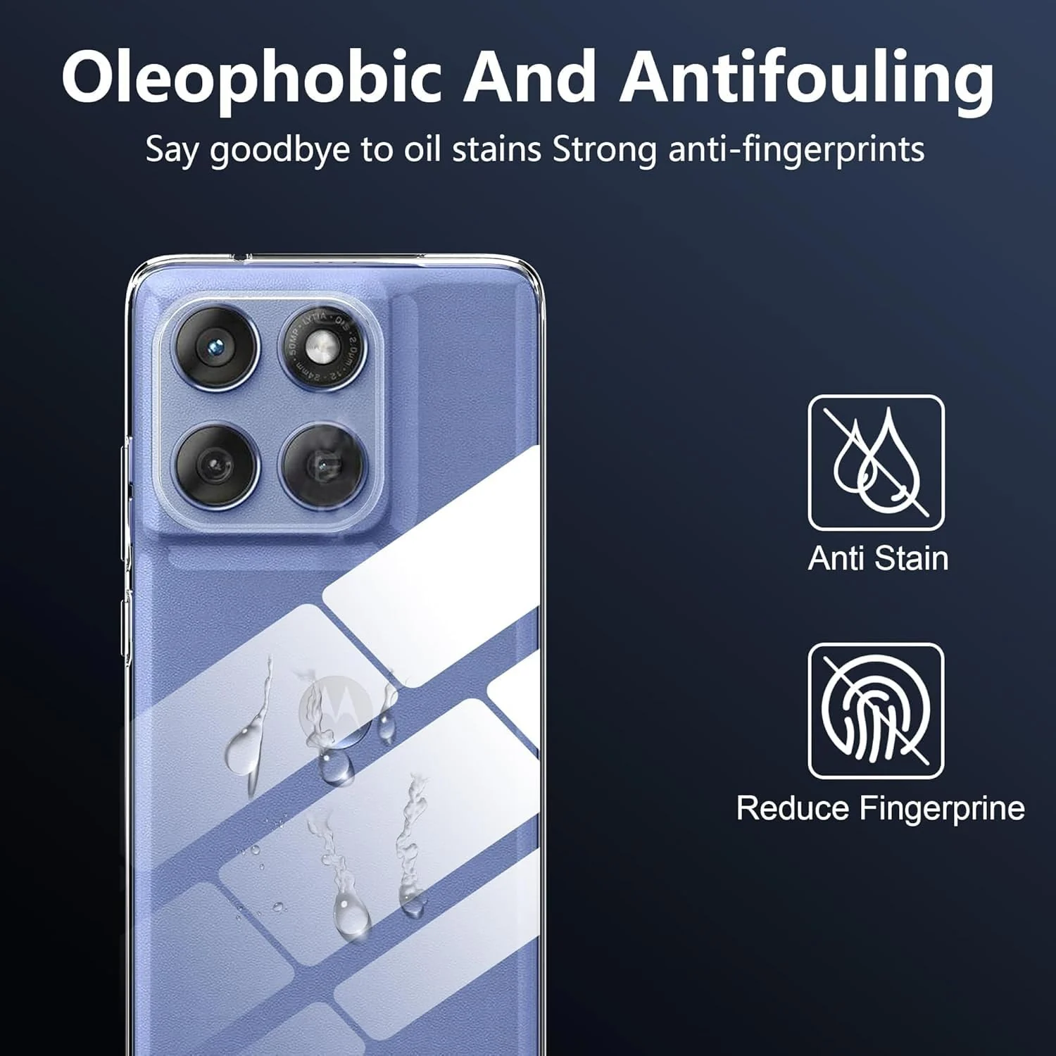 DL3 Mobilak Case Compatible with Moto Edge 60 Fusion/Edge 60 Case Crystal Soft TPU Gel Case Flexible Silicone Anti-Scratch TPU Cover - Clear