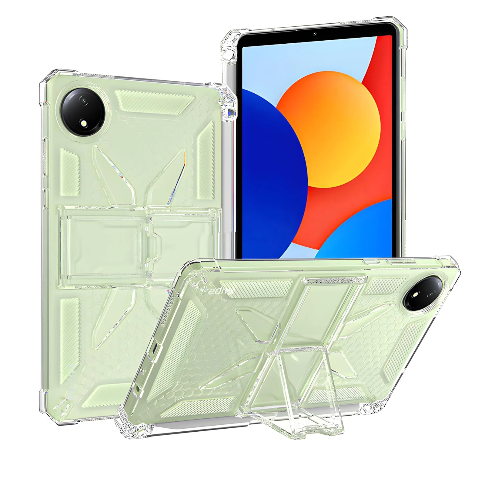 DL3 Mobilak Transparent Stand Case for Huawei MatePad Air 12 inch 2024/Matepad 12X 2024 Shockproof, Thin Slim Lightweight Anti-Yellowing Bumper, Kickstand Cover, with Pencil Holder - Clear