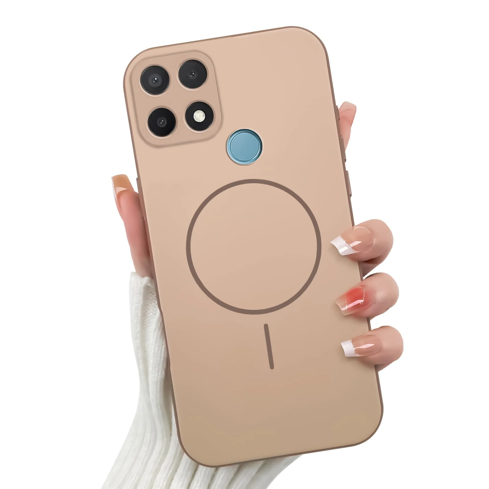 Oppo A15 / OPPO A15S — DL3 Mobilak Case For OPPO A15 / OPPO A15S Slim Design [Not Compatible with MagSafe] Soft Silicone Case Flexible TPU Anti-Scratch Protective Cover with Full Camera Protection