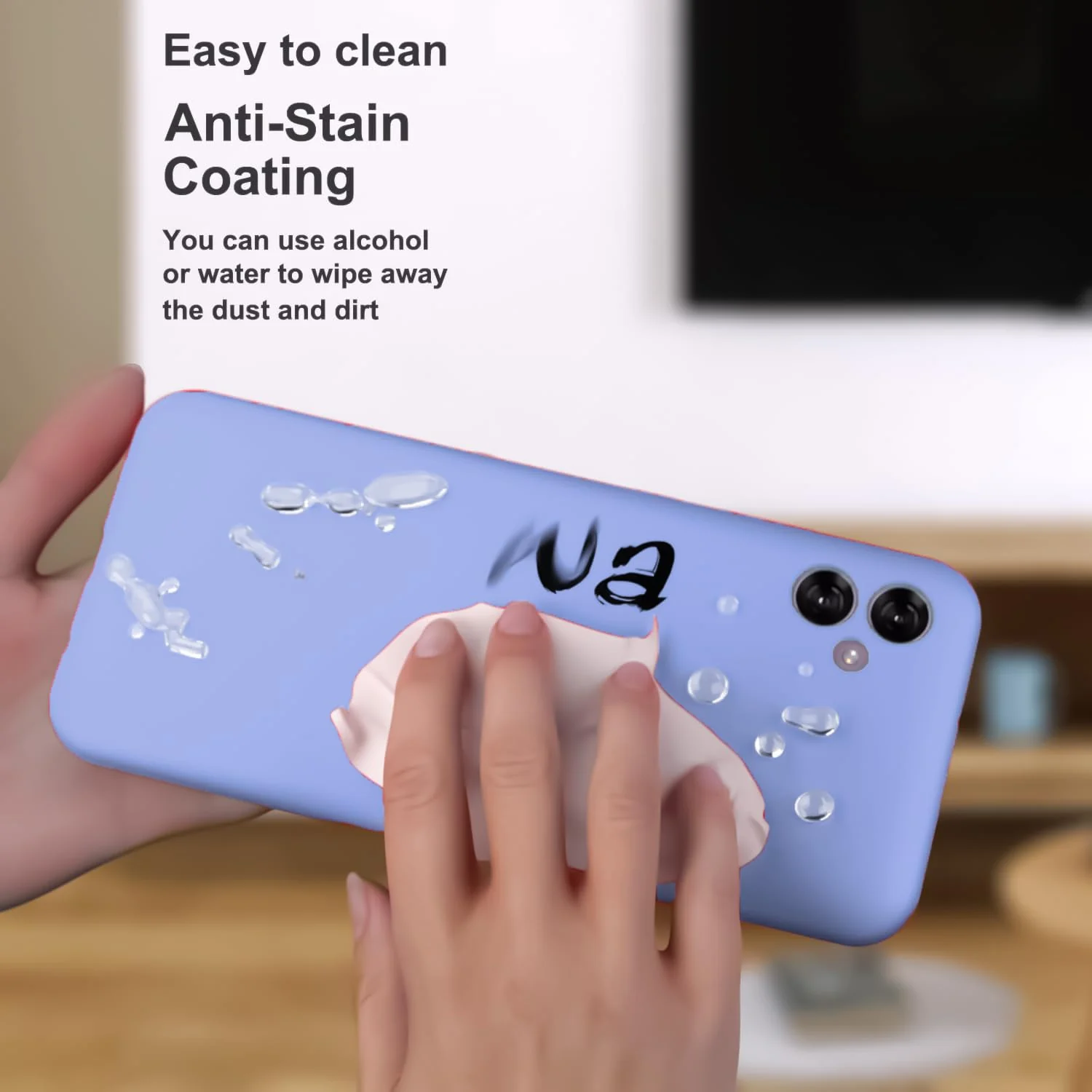 DL3 Mobilak Samsung Galaxy A04e Case, Soft Flexible Silicone Gel Rubber Bumper Cover, Full Body Shockproof Protective Phone Case - Baby Blue