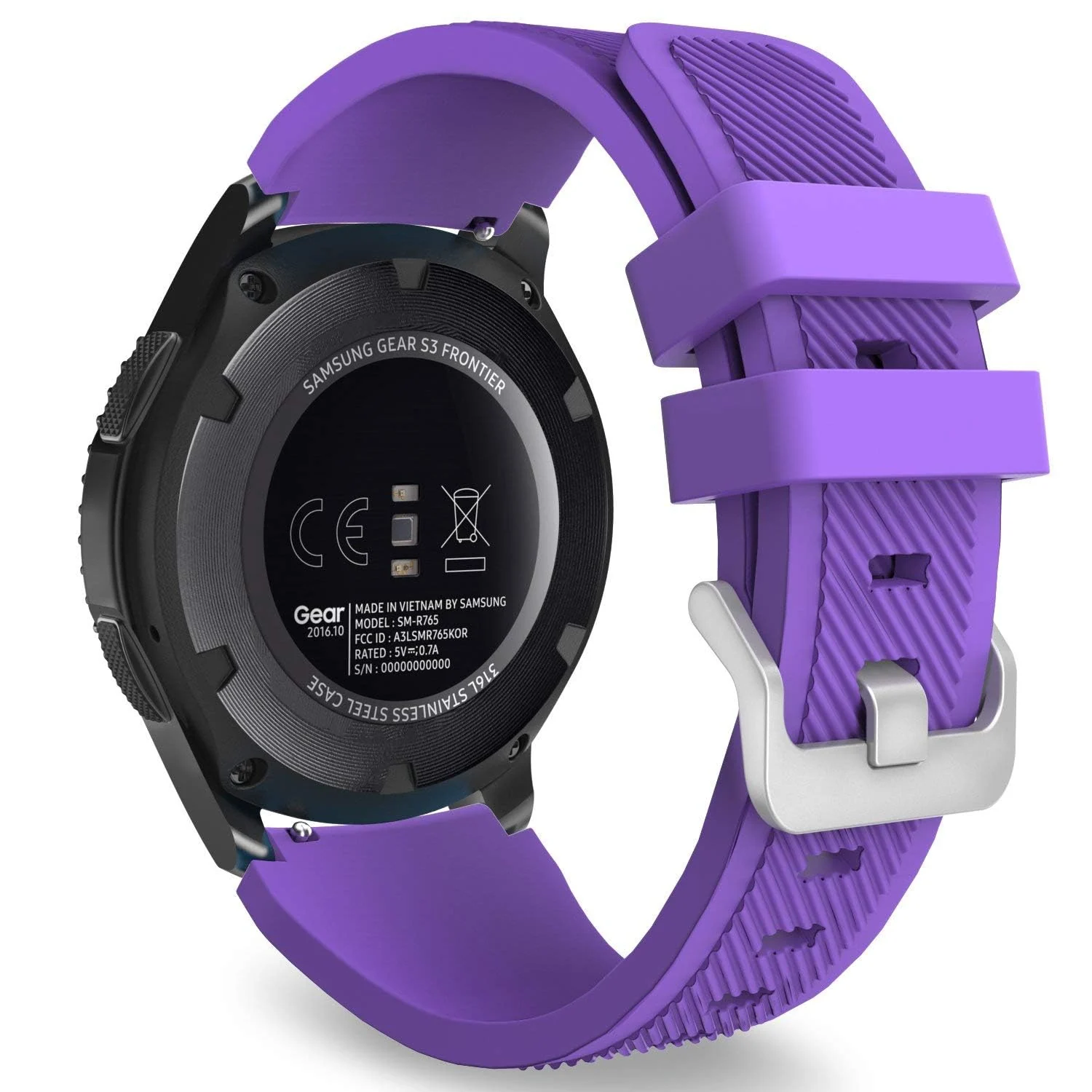 DL3 Mobilak Silicone Sport Band 22MM Xiaomi Redmi Watch 5 Active/5 Lite/Samsung Galaxy Watch 46mm/Watch 3 45mm/Gear S3/Huawei watch (GT6 GT5 GT4 GT3 GT2 GT 46MM)/GT2E/GT5 Pro/GT 6 Pro/Amazfit GTR 3/4 - A.Purple