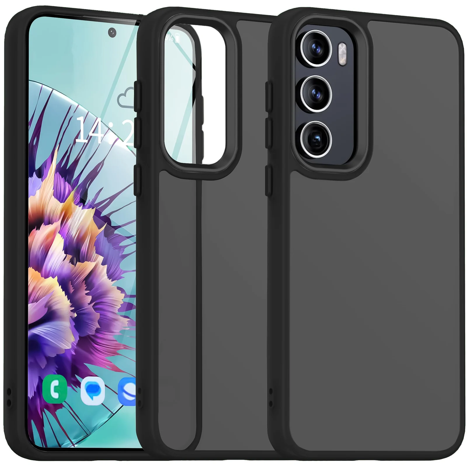 DL3 Mobilak Matte Protective Case for OPPO Reno 12 5G with Camera Protection and Shockproof Design