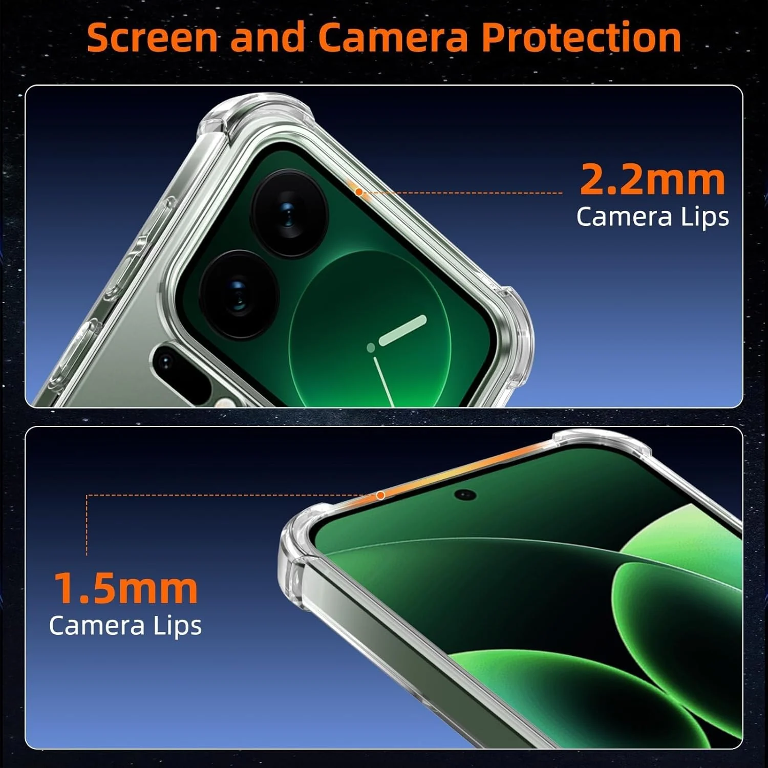 DL3 Mobilak Clear TPU Protective Case for Xiaomi 17 Pro with Camera Protection and Shockproof Design - Clear