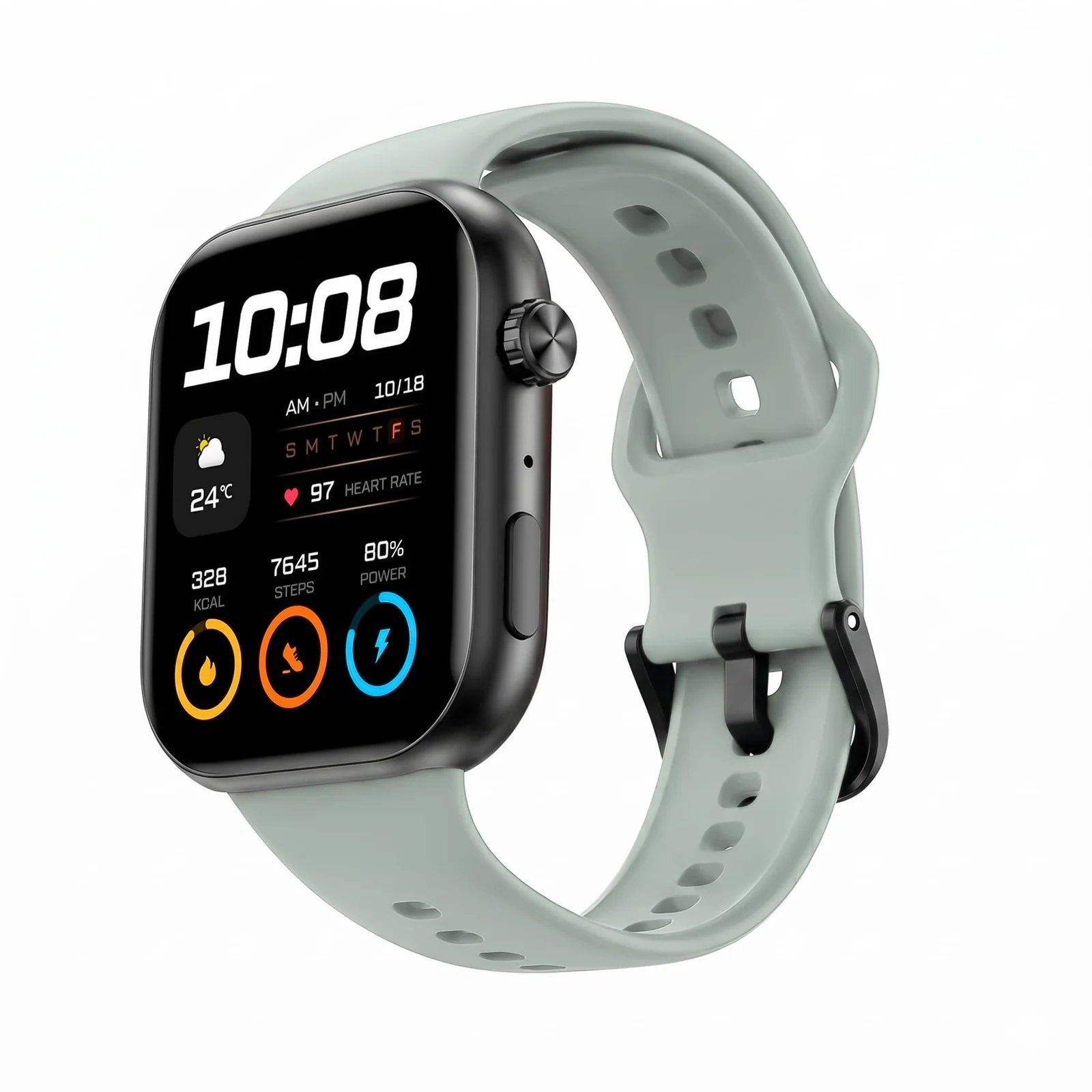 DL3 Mobilak Silicone Bracelet for HONOR Choice Watch 2i Strap, Soft Silicone Sport Replacement Strap for Women/Men, Adjustable Waterproof Sports Band for HONOR Choice Watch 2i - Mint Green