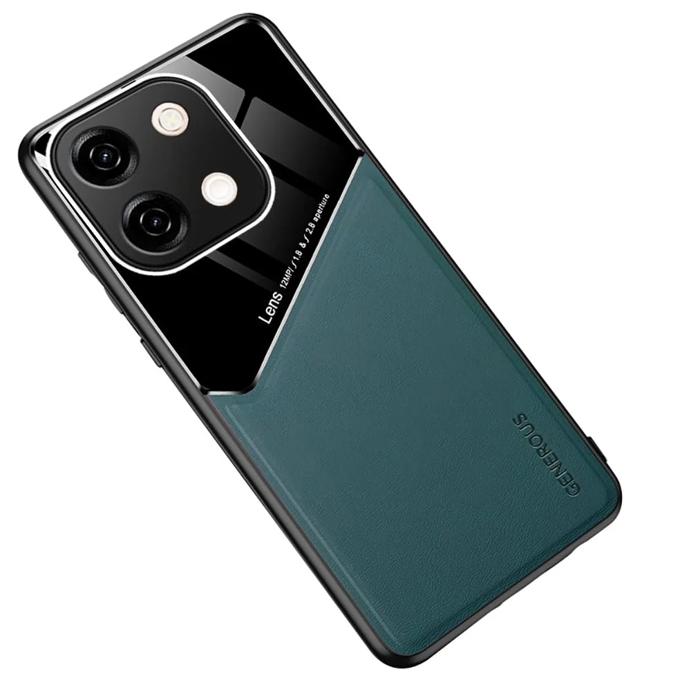 DL3 Mobilak Magnetic Car-Mount Case for vivo Y28 4G with Camera Protection and Shockproof Design - Green