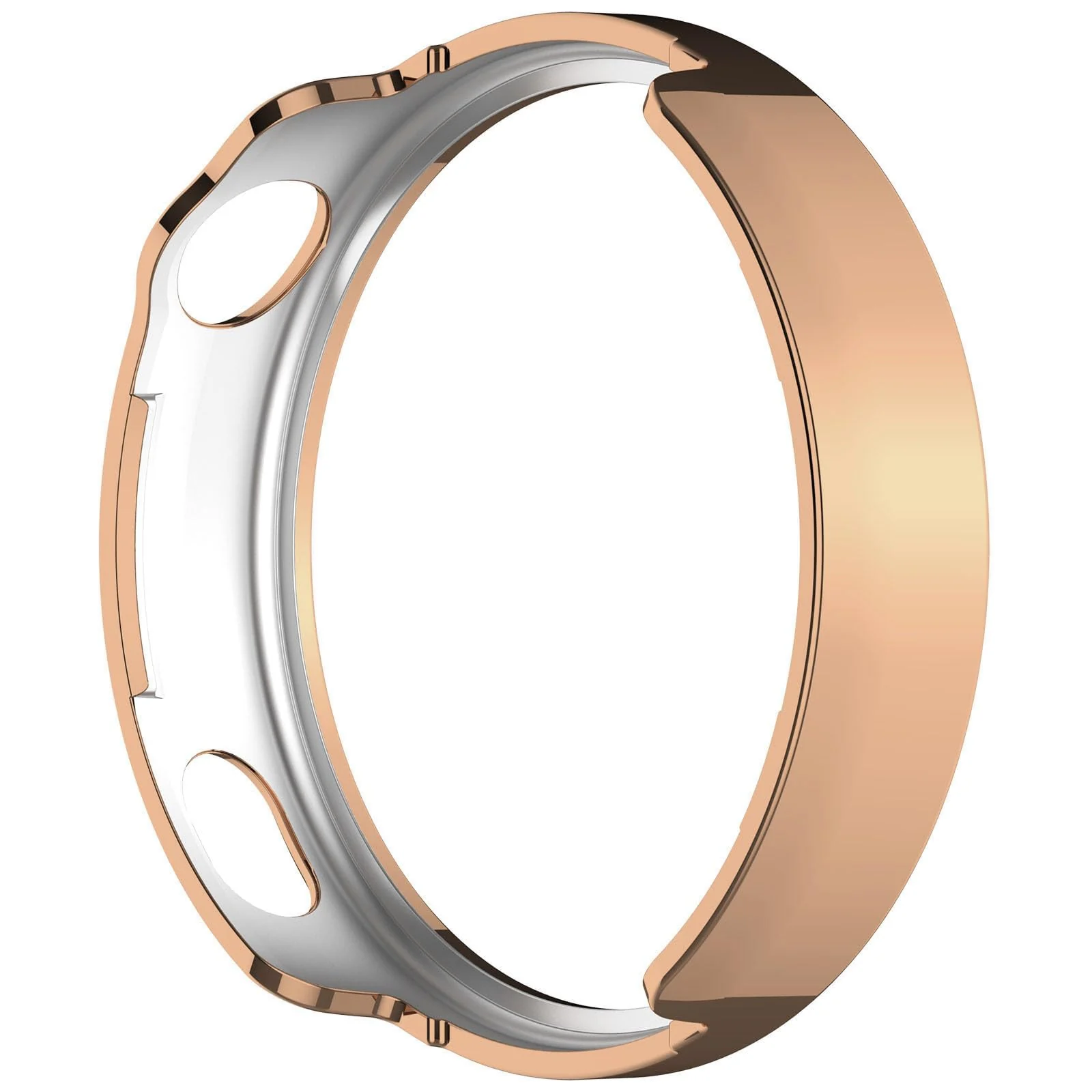 DL3 Mobilak Bling Case for Huawei Watch GT6 41MM, Slim Hard PC Frame Cover with Crystal Diamond Bumper Design (Without Screen Protector), Protective Case for Women and Girls for GT 6 41 mm - Rose Gold