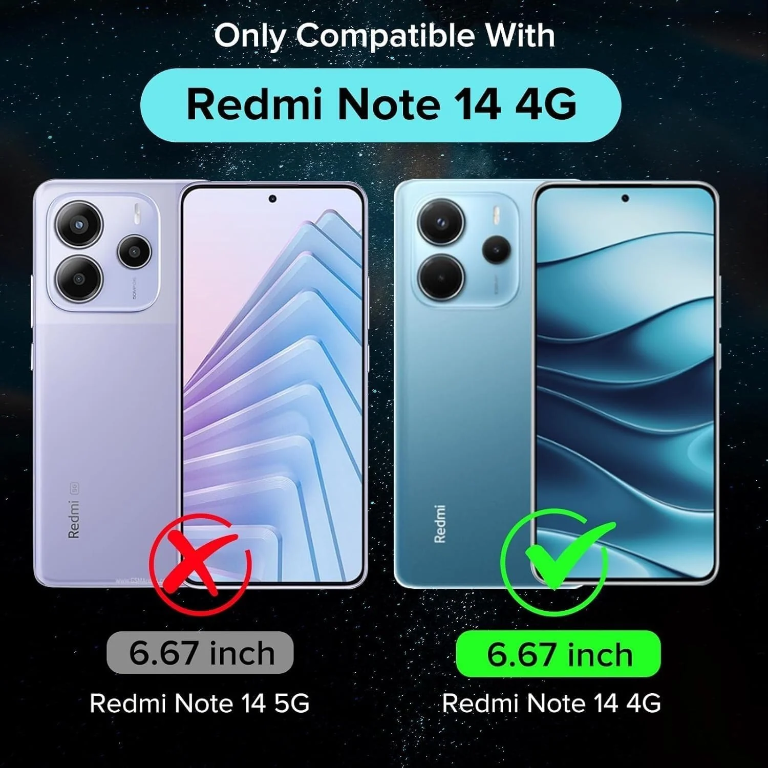 DL3 Mobilak Clear TPU Protective Case for Xiaomi Redmi Note 14 4G with Camera Protection and Shockproof Design - Clear