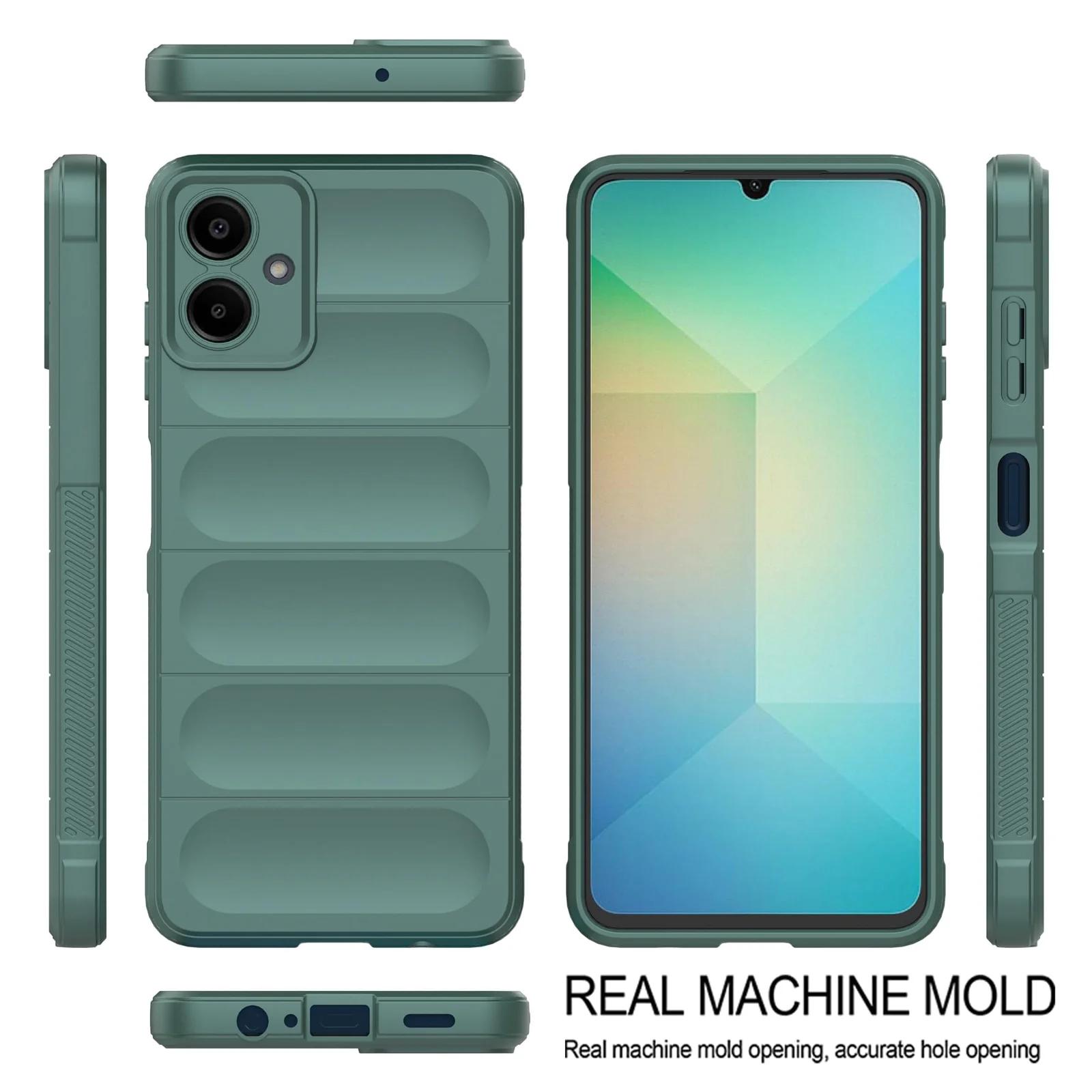 DL3 Mobilak Flexible Silicone and TPU Protective Case with Camera Protection for Samsung Galaxy A06 - Green
