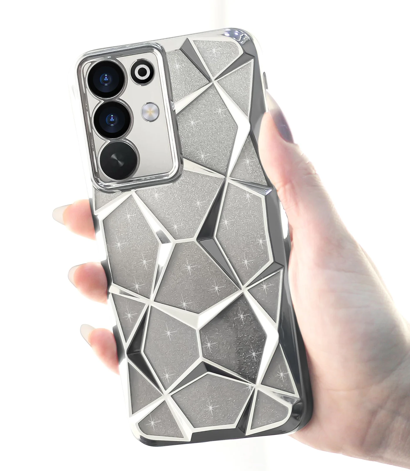 DL3 MOBILAK Gradient Glitter TPU Phone Case for Realme C85 Pro