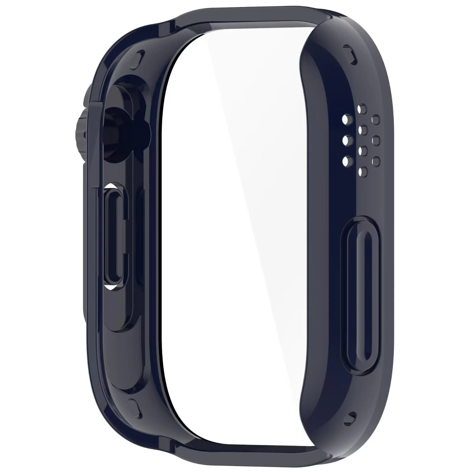 DL3 Mobilak for Xiaomi Redmi Watch 5 Lite Case Screen Protector, [Looks Like iWatch Ultra Case] Built-in Tempered Glass Screen Unique Design Case Cover for Redmi Watch 5 Lite - Blue