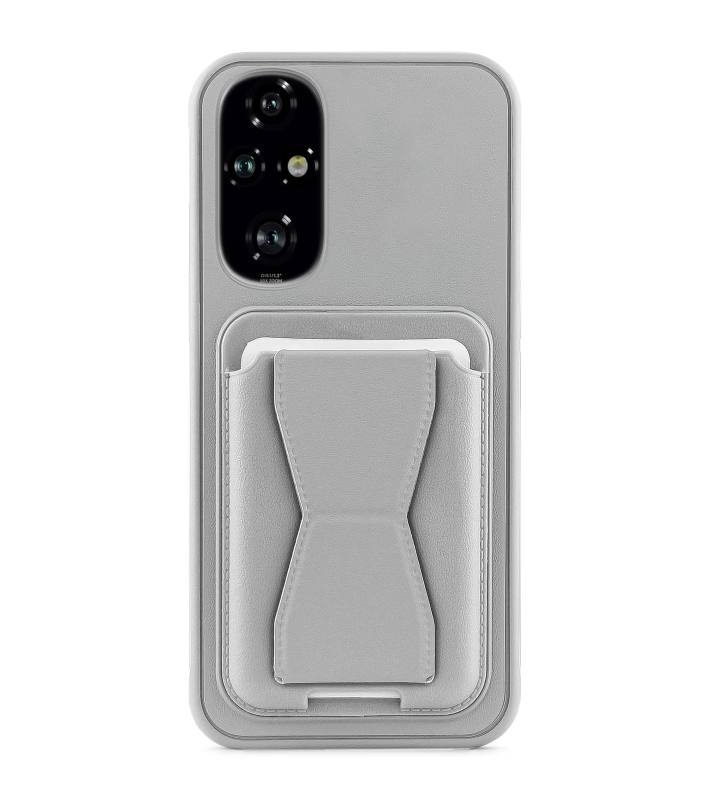Dl3 Mobilak Leather Wallet Case Compatible with Honor 200 Pro 5G, Leather Back Cover With TPU Frame, Shockproof Protective Phone Case with Card Holder Stand (Black)