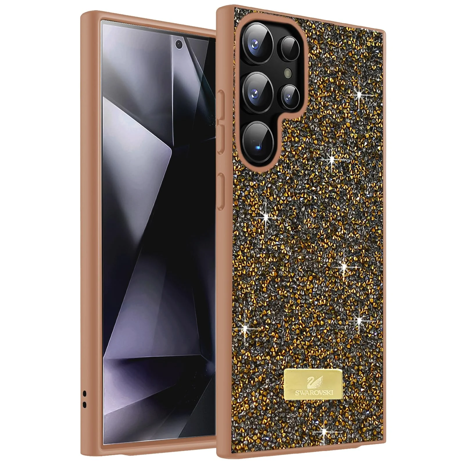 Dl3 Mobilak Case For Samsung Galaxy S23 Ultra Case Glitter, Sparkle Diamond Crystal Bling with Bling, Thin Lightweight Full Body Shockproof Anti-Scratch Protective Cover (Gray)
