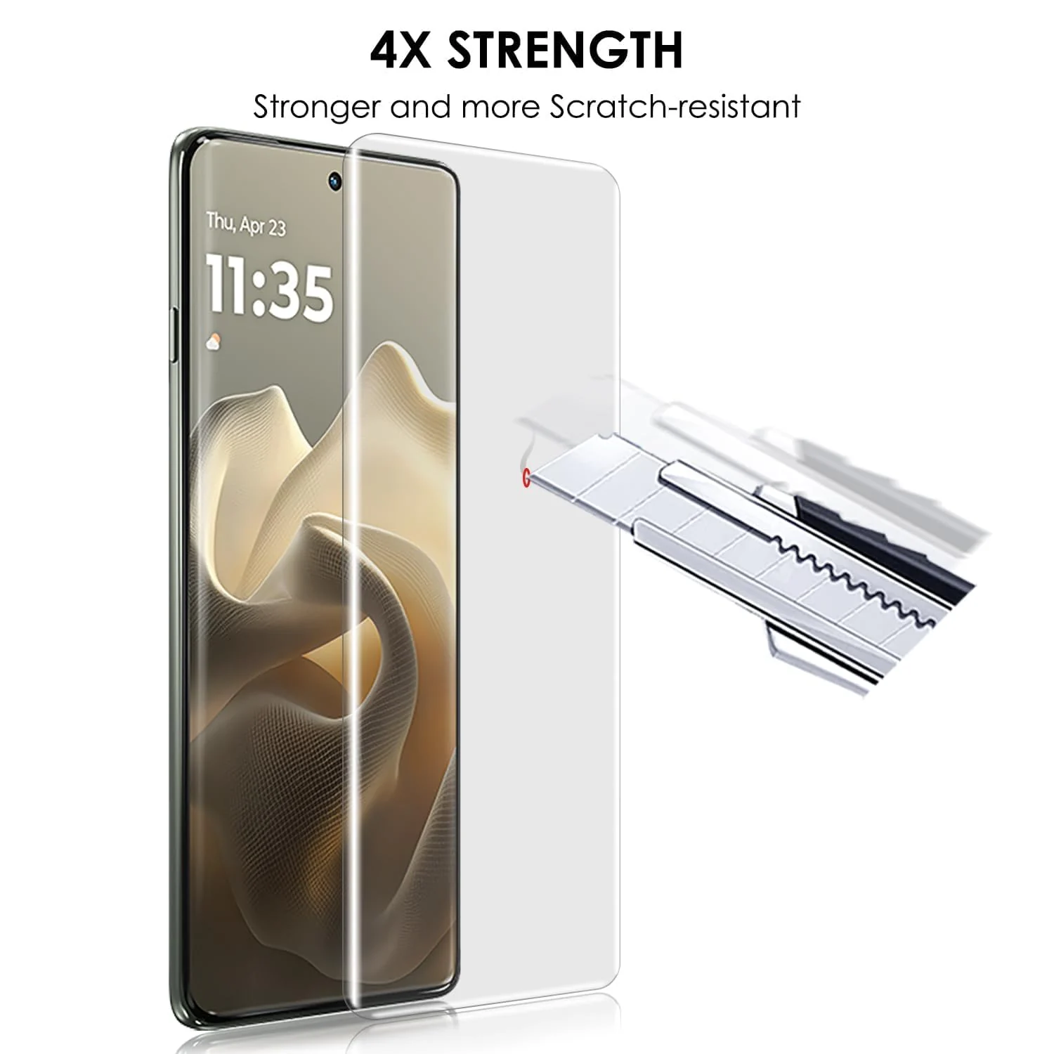 DL3 Mobilak Li-to Screen Protector Infinix Note 50S [Liquid UV Tempered Glass] Full Screen adhesive [Sensitive Touch][Fingerprint Sensor Compatible] HD - Clear