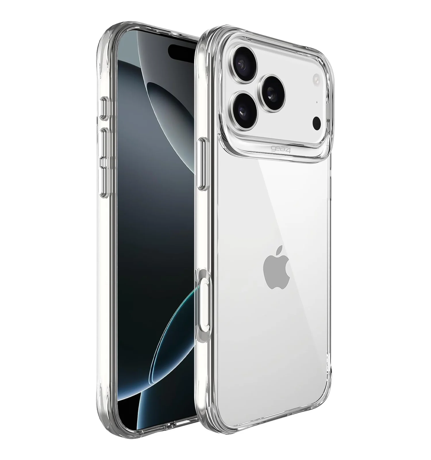 DL3 Mobilak Rugged Protective Case for iPhone 17 Pro 6.3-Inch, Supports wireless charging, Shock-absorbing protection, Non-slip grip - Clear