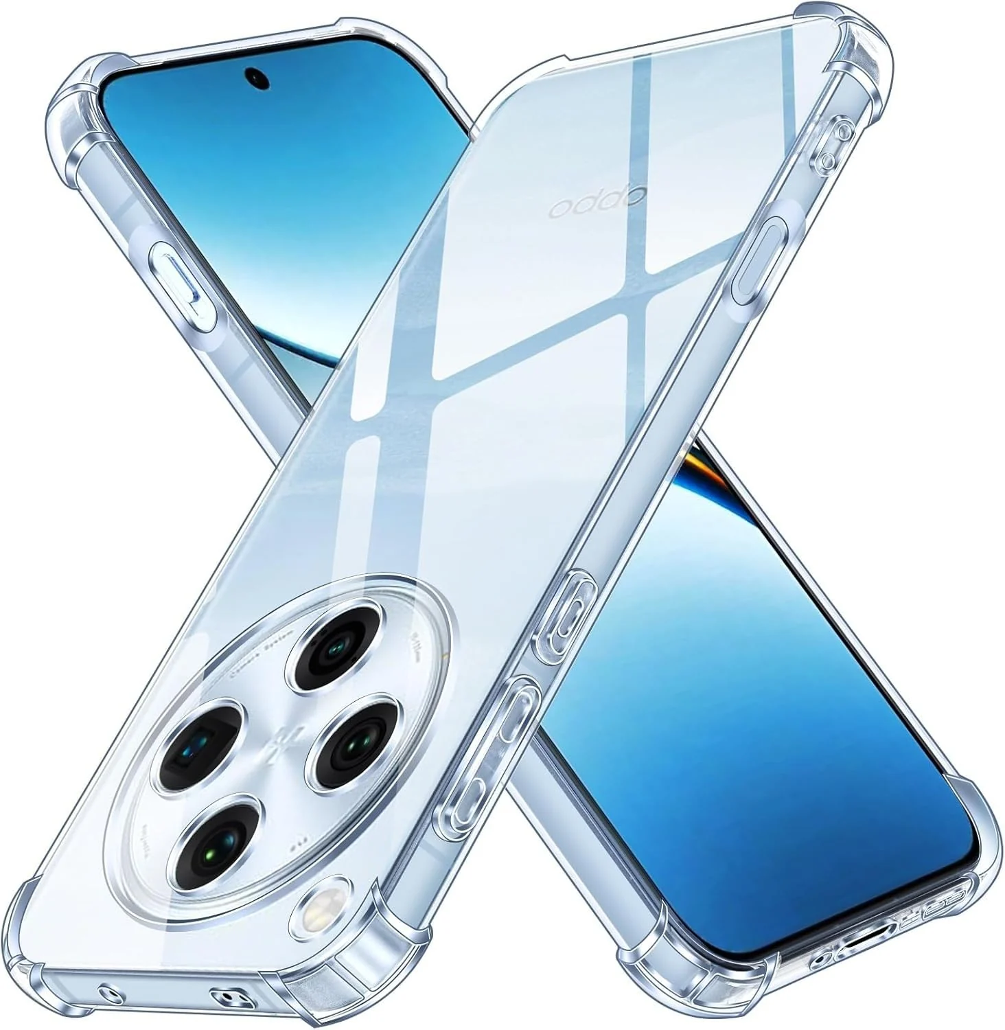 DL3 Mobilak Clear TPU Case for OPPO Find X8 / Find X8 Pro, Camera protection, Shock-absorbing protection, Scratch-resistant surface - Clear