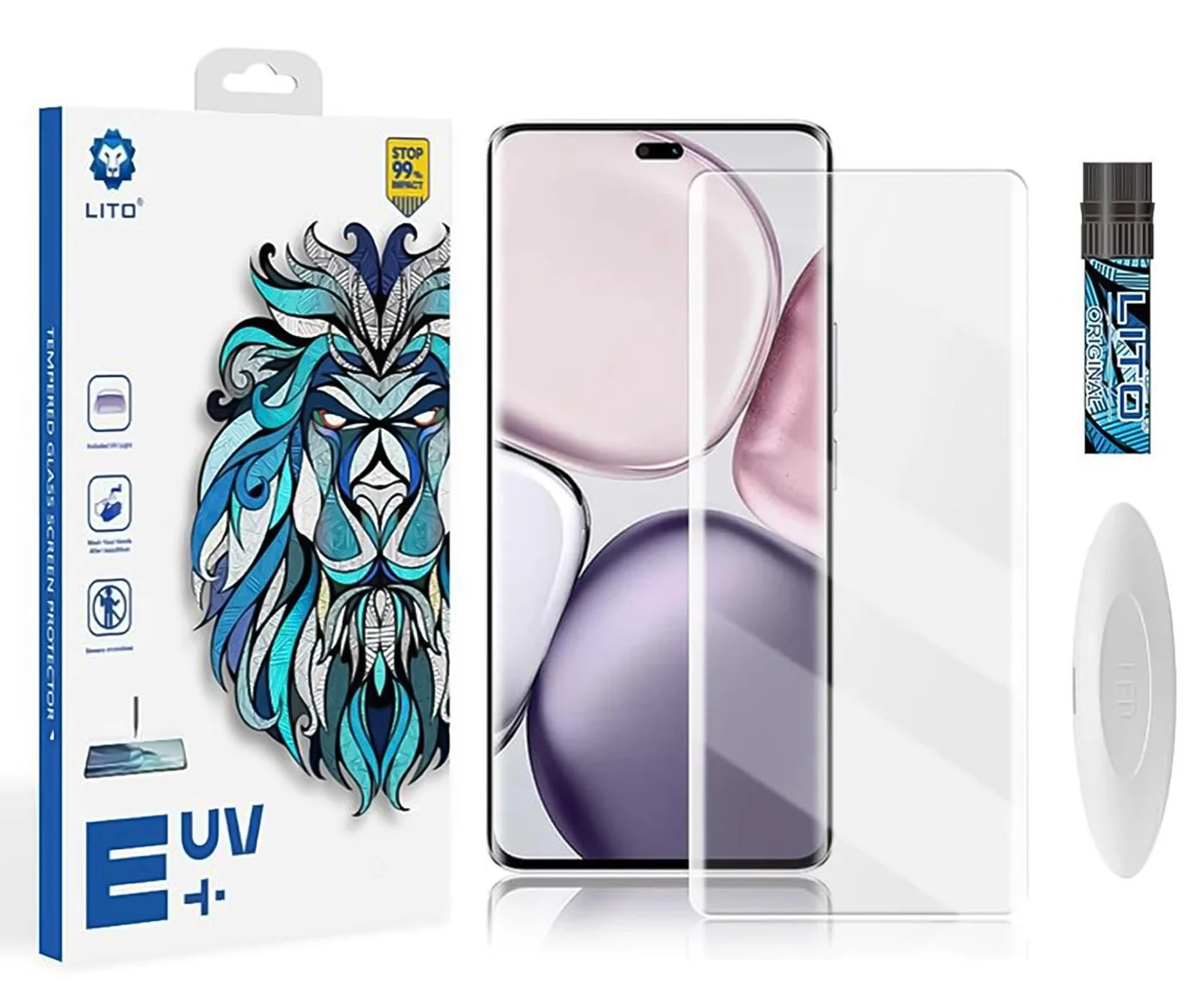 Dl3 Mobilak Liquid UV Tempered Glass Screen Protector for Honor X9c - Clear