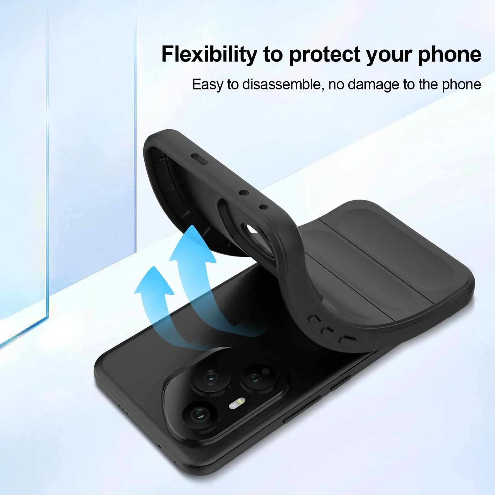 DL3 Mobilak Rugged Protective Case for Honor 400 Pro 5G, Camera protection, Shock-absorbing protection, Non-slip grip - Black