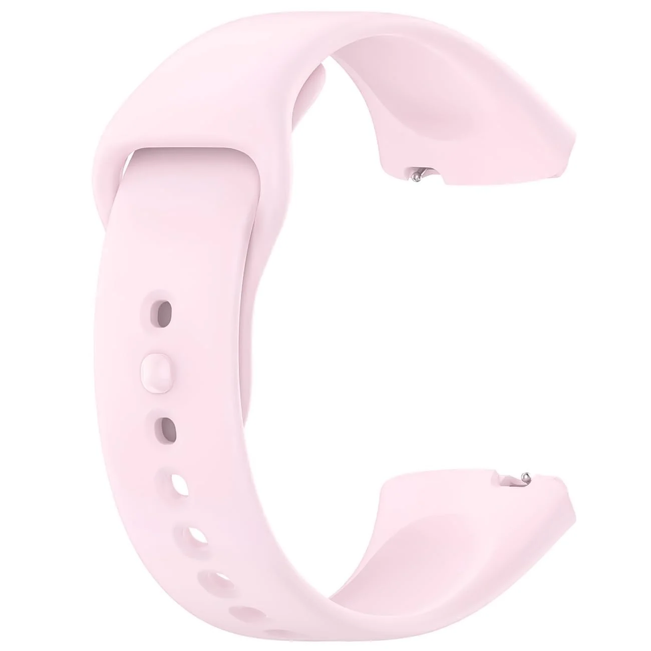 DL3 Mobilak Strap Silicone Compatible With Xiaomi Redmi Watch 3 Active/Redmi Watch 3 Lite, Sport Silicone Watch Band Wrist Strap, Bracelet Wristband Wrist Strap - Ice Pink